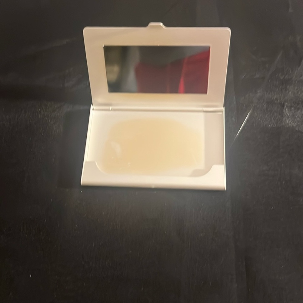 White mirrored name card case